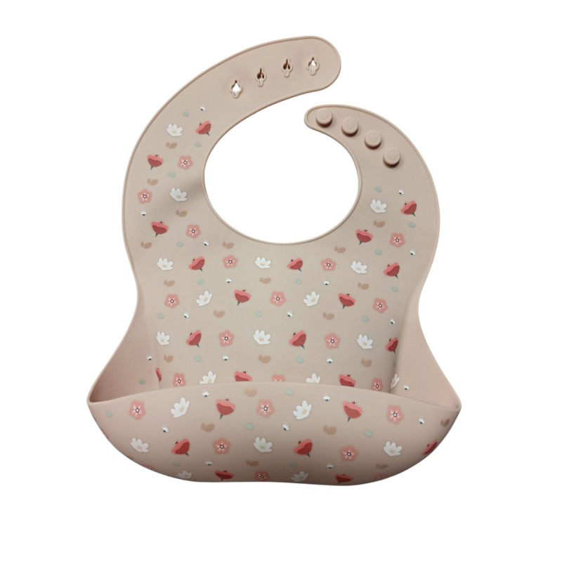 Babero  Silicona Little Garden