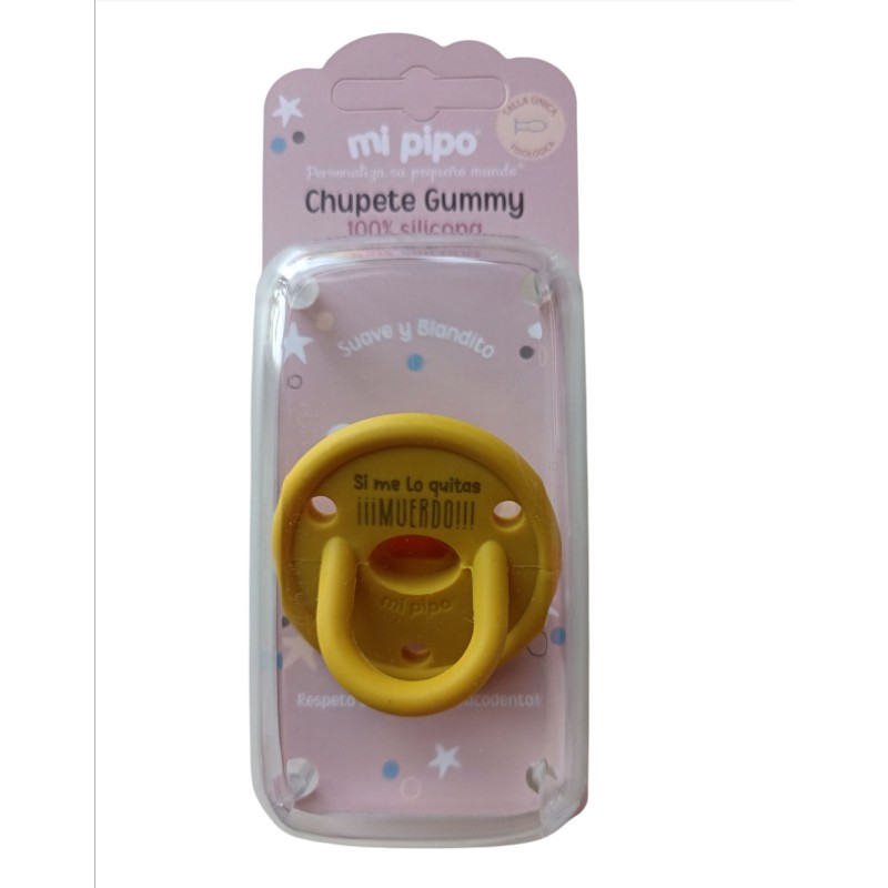 Chupete Gummy Silicona Soy el Rey de mis Abuelos