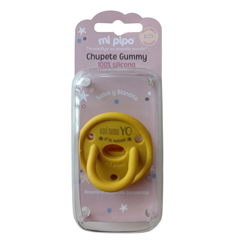 Chupete Gummy Silicona Soy el Rey de mis Abuelos