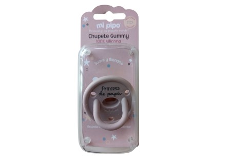 Chupete Gummy Silicona Soy el Rey de mis Abuelos