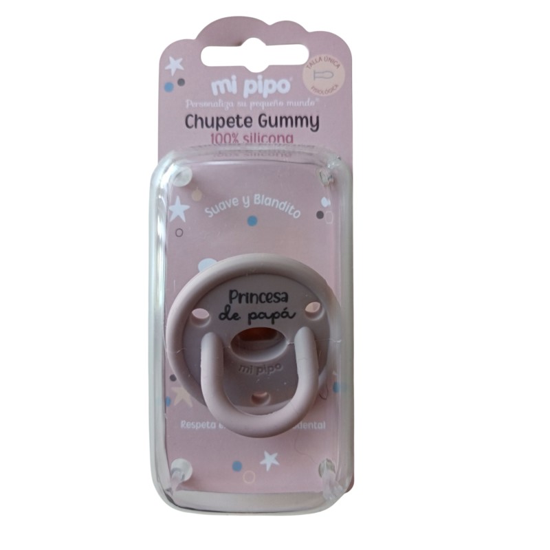 Chupete Gummy Silicona Soy el Rey de mis Abuelos