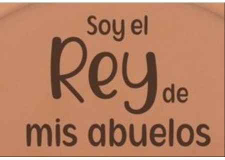 Chupete Gummy Silicona Soy el Rey de mis Abuelos