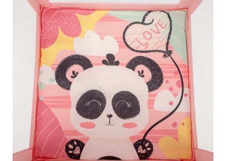 Parque Cuadrado Enjoy Panda Rosa Kikkaboo