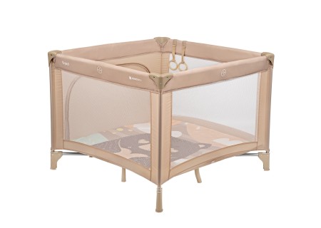 Parque Cuadrado Enjoy Bear Beige Kikkaboo