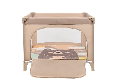 Parque Cuadrado Enjoy Bear Beige Kikkaboo