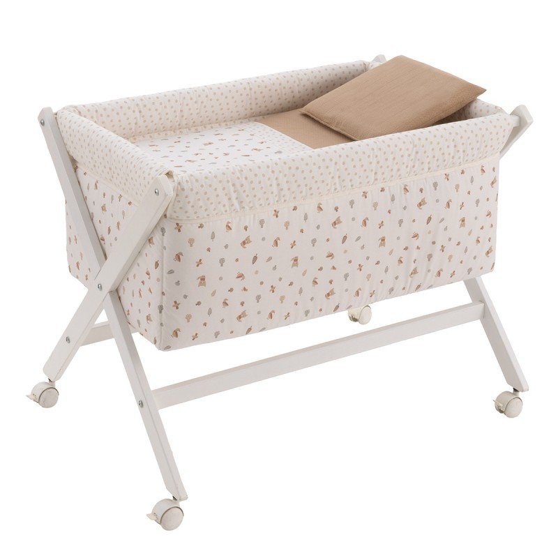 Minicuna Tijera Madera Senda Beige.