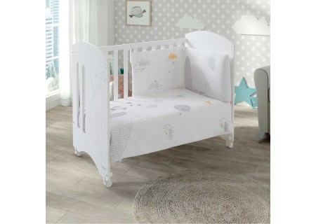 Cuna Madera Sweet Globito + Textil Mi Cuna