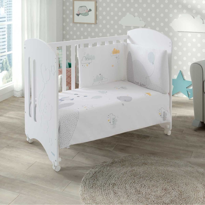 Cuna Madera Sweet Globito + Textil Mi Cuna