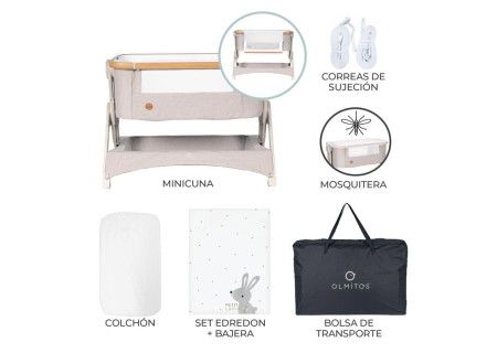 Minicuna Colecho Plegable Stella Beige Olmitos