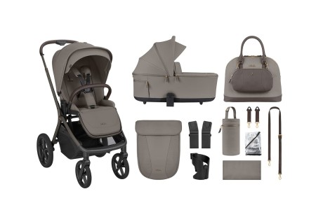 Cochecito Bebé System Duo Goya Mocca de Kikkaboo - Mi Pequeño