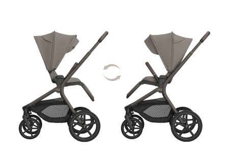 Cochecito Bebé System Duo Goya Mocca de Kikkaboo - Mi Pequeño