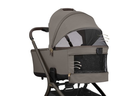 Cochecito Bebé System Duo Goya Mocca de Kikkaboo - Mi Pequeño