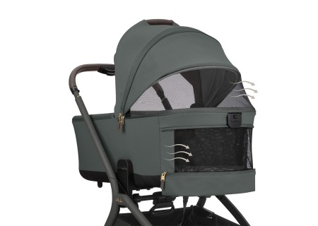 Cochecito Bebé System Duo Goya Olive de Kikkaboo - Mi Pequeño