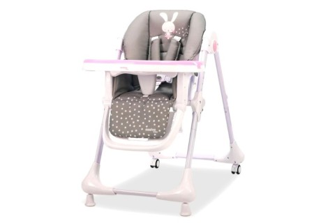 Trona con Ruedas Conejito Rosa de Asalvo - Mi Pequeño.com