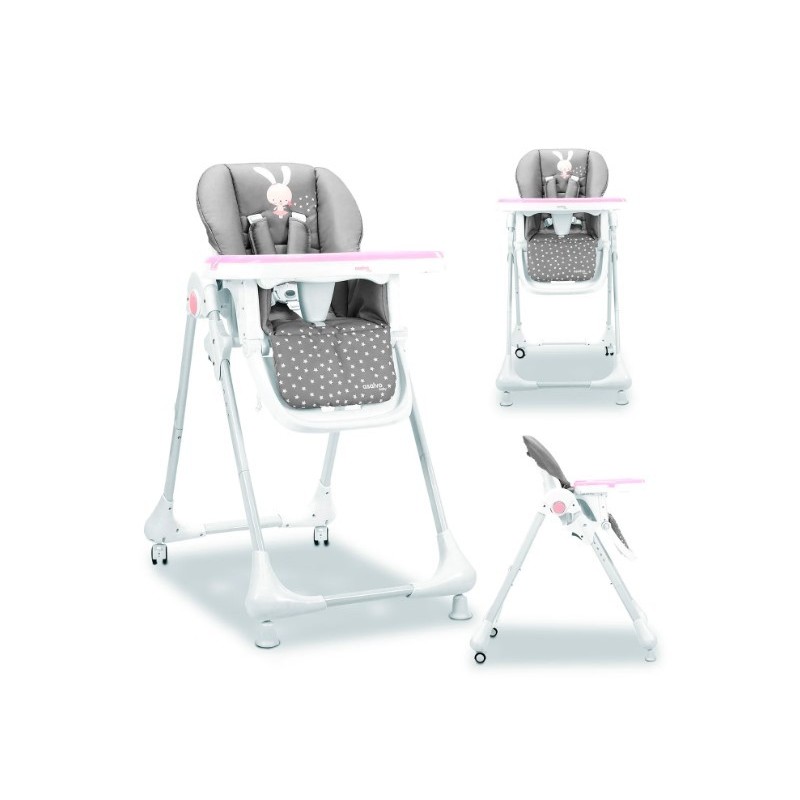 Trona con Ruedas Conejito Rosa de Asalvo - Mi Pequeño.com