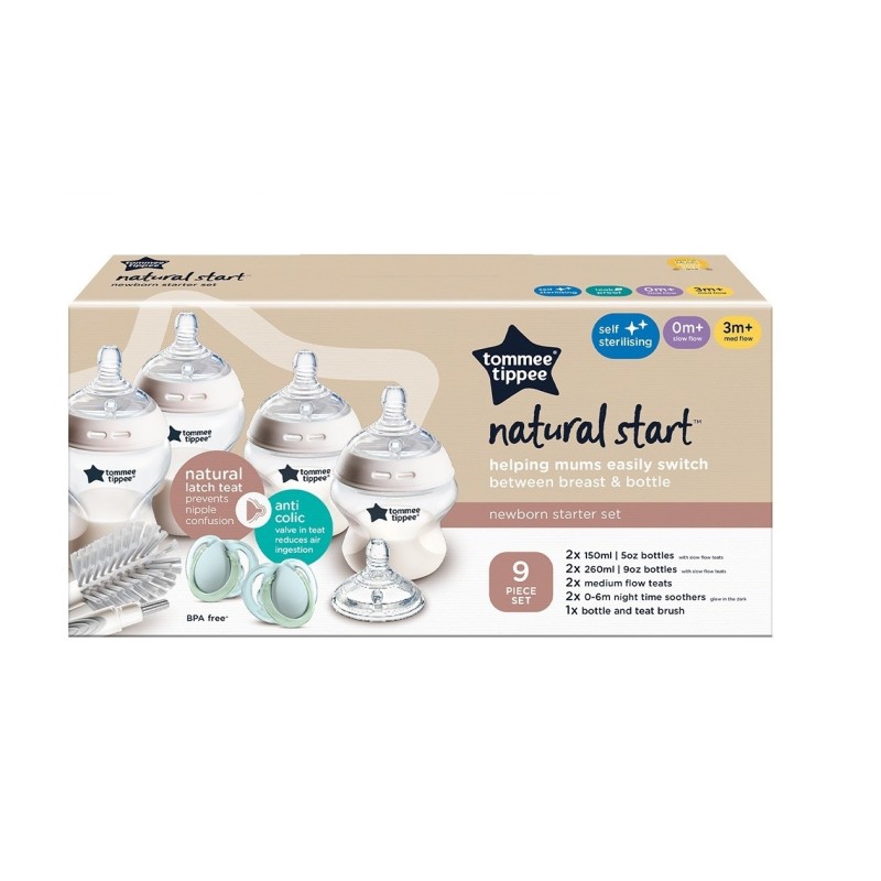 Set Biberones Anticolico Natural Start | Tommee Tippee | Mi Pequeño