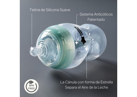 Set Biberones Natural Start Cristal | Tommee Tippee | Mi Pequeño