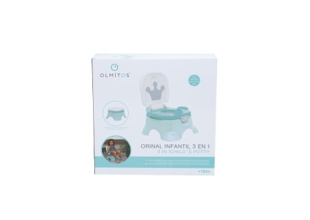 Orinal Infantil 3 en 1 Corona Light Blue Olmitos | Mi Pequeño