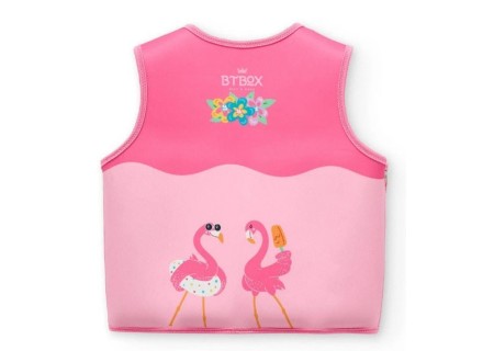 Chaleco Flotador Aprendizaje Colección Flamingos | BTBOX | Mi Pequeño