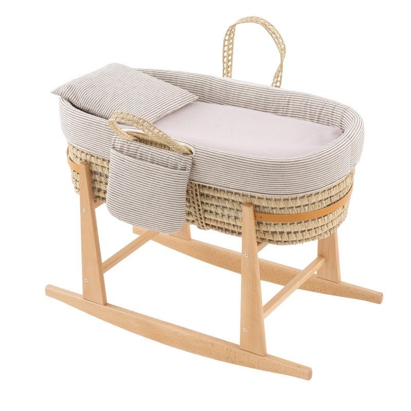 Moisés Bebé Mio Cuco KANSAS BEIGE/ GRIS + Patas | Cambrass |Mi Pequeño| Compra Online