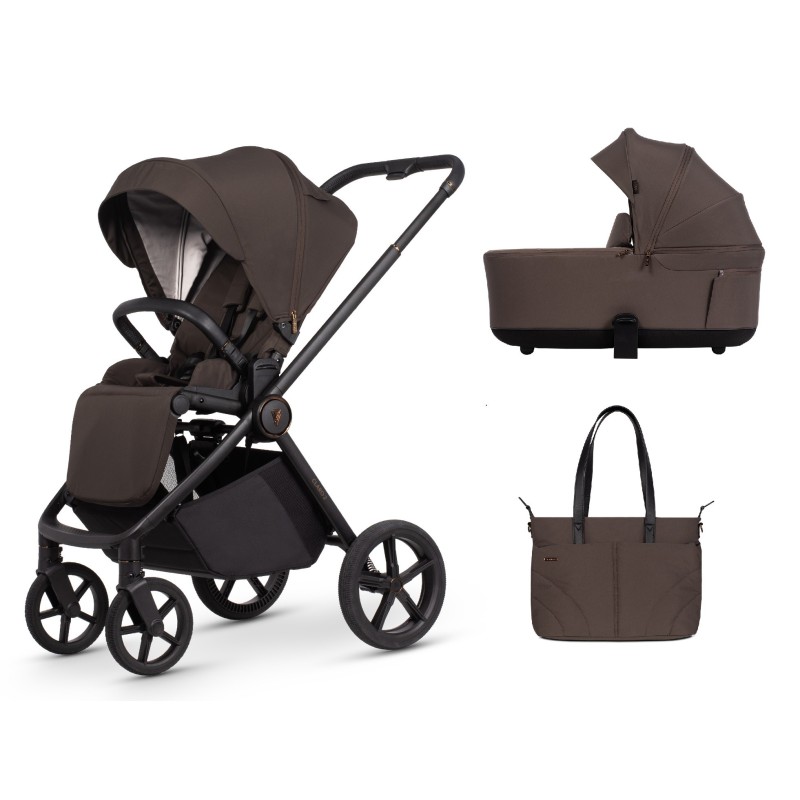 Cochecito System Duo Venicci Claro 2 Chocolate | Mi Pequeño