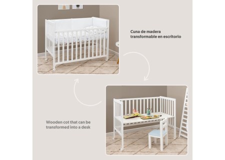 Cuna Colecho Transformable en Escritorio Basic | Interbaby | Mi Pequeño
