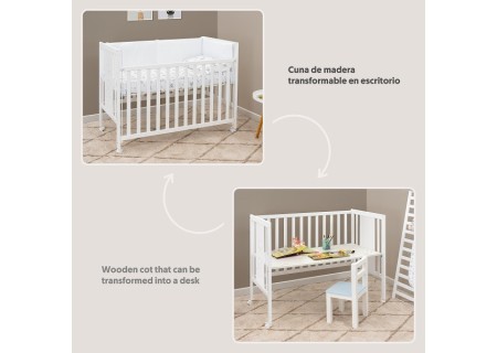 Cuna Colecho Transformable en Escritorio Bear Basic | Interbaby | Mi Pequeño