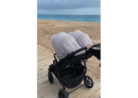 Silla Gemelar Easy Twin 4 Black Stone | Baby Monsters | Mi Pequeño