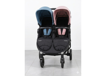 Silla Gemelar Easy Twin 4 Black Combi Azul-Rosa | Baby Monsters | Mi Pequeño