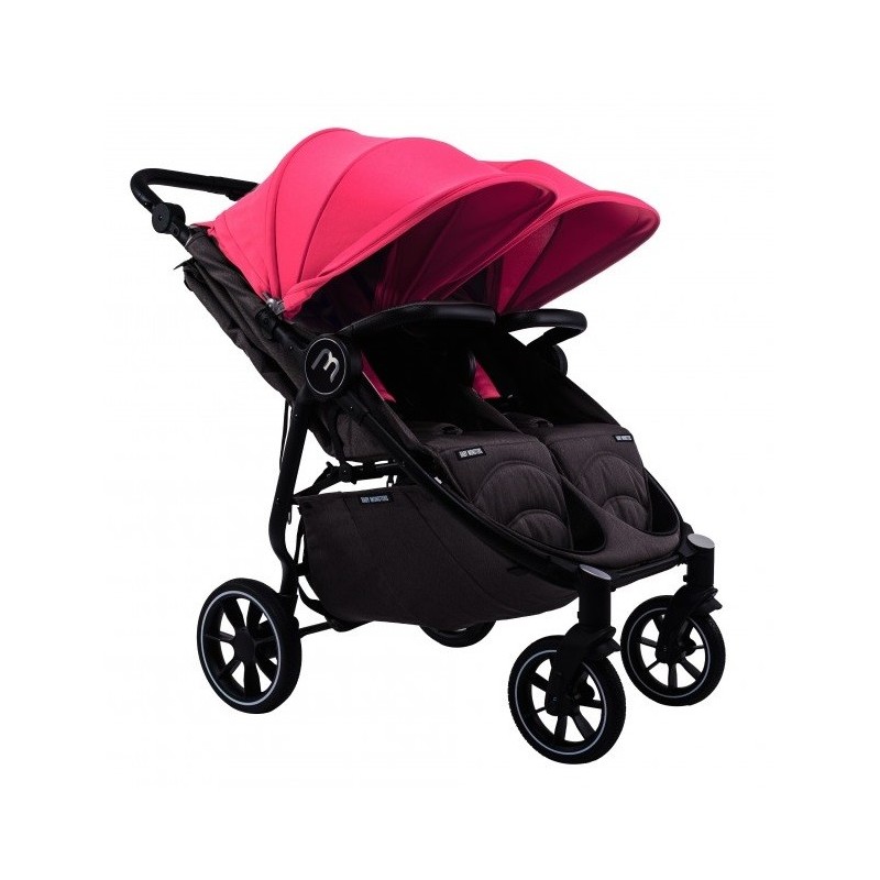 Silla Gemelar Easy Twin 4 Black Burdeos | Baby Monsters | Mi Pequeño