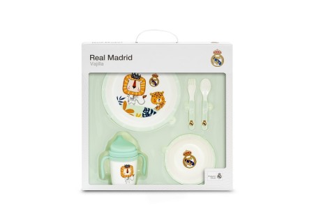 Vajilla Real Madrid Set 5 Piezas | Interbaby | Mi Pequeño