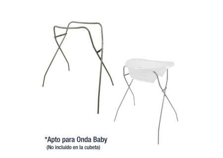Soporte de Metal Onda Baby Okbaby | Seguridad para el Baño- Mi Pequeño.com