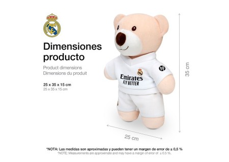 Osito Peluche del Real Madrid | Mi Pequeño